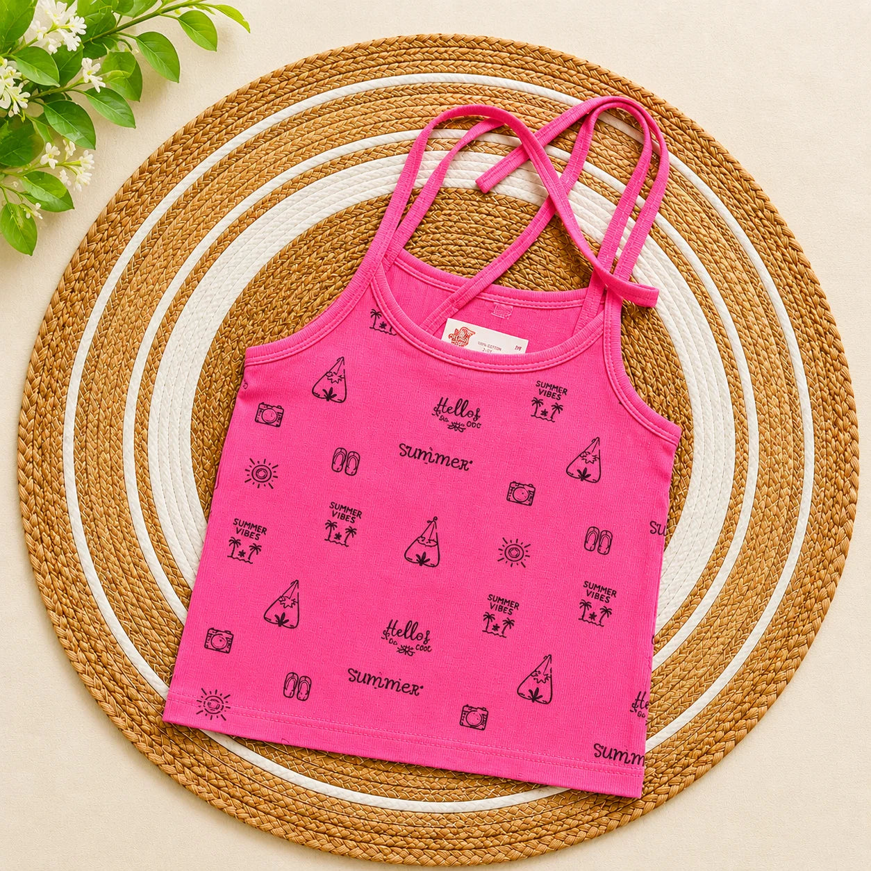 pink tribal muslin knot jabla