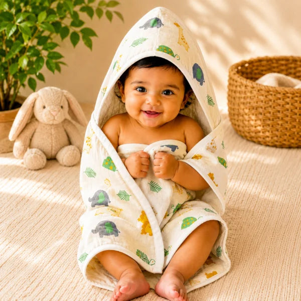 Little safari hooded towels