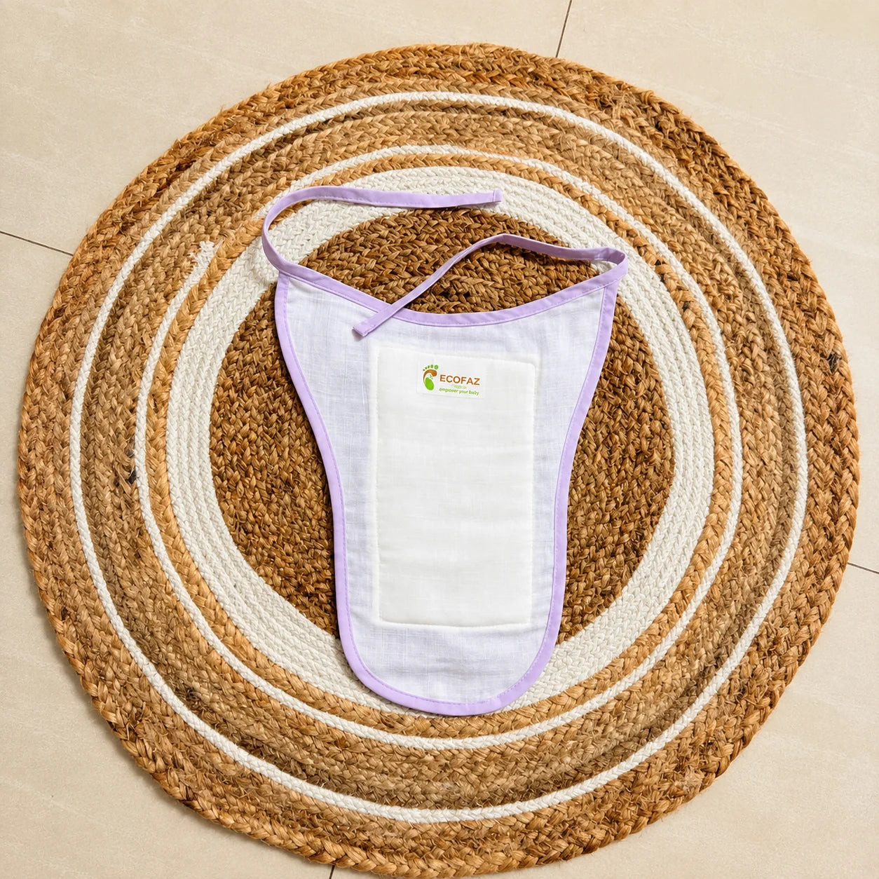 Violet tribal muslin padded nappy