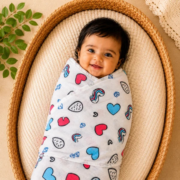 Love blooms swaddle