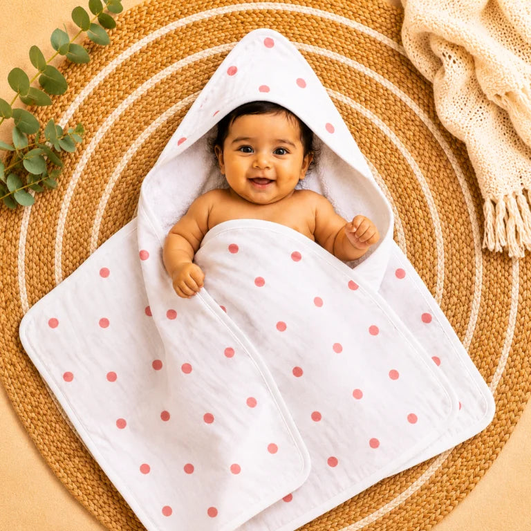HOODED MUSLIN TOWEL