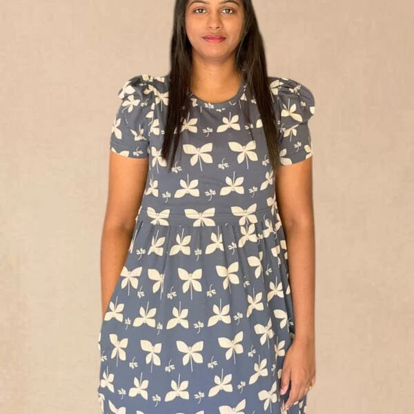 Navy butter feeding lounge maxi