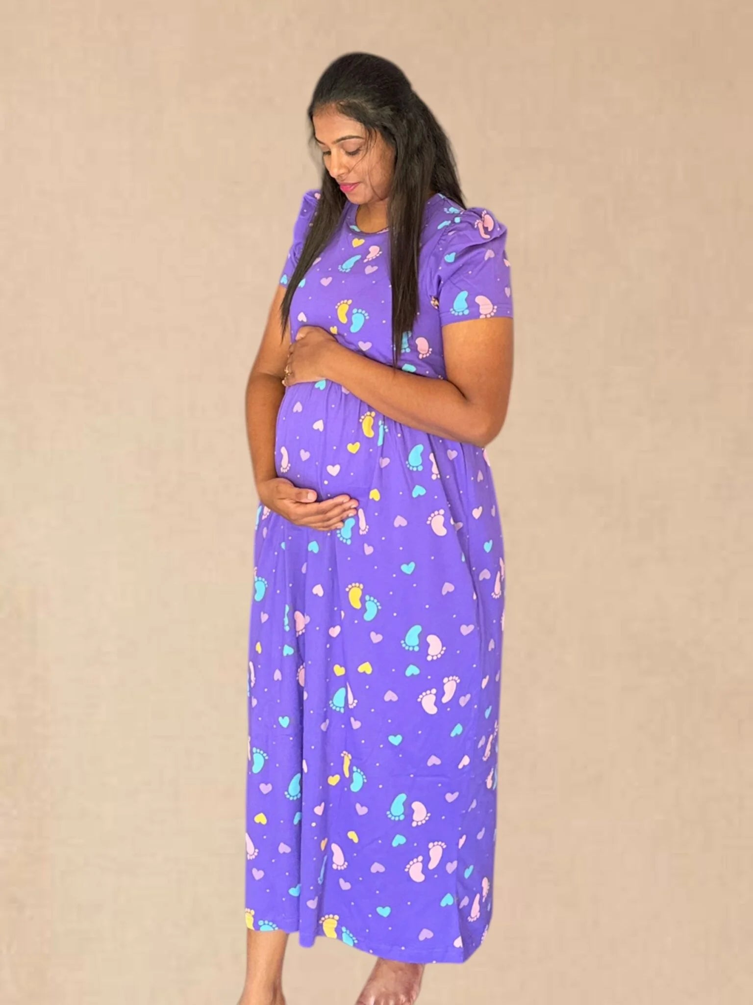 Paw print feeding lounge maxi