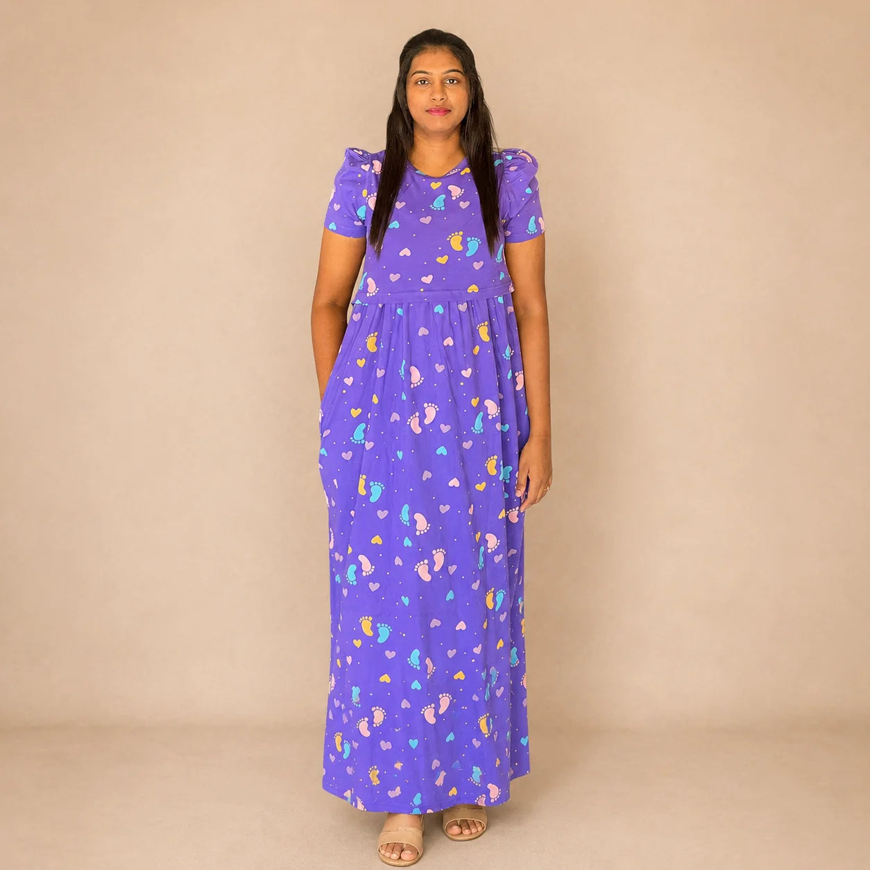 Paw print feeding lounge maxi